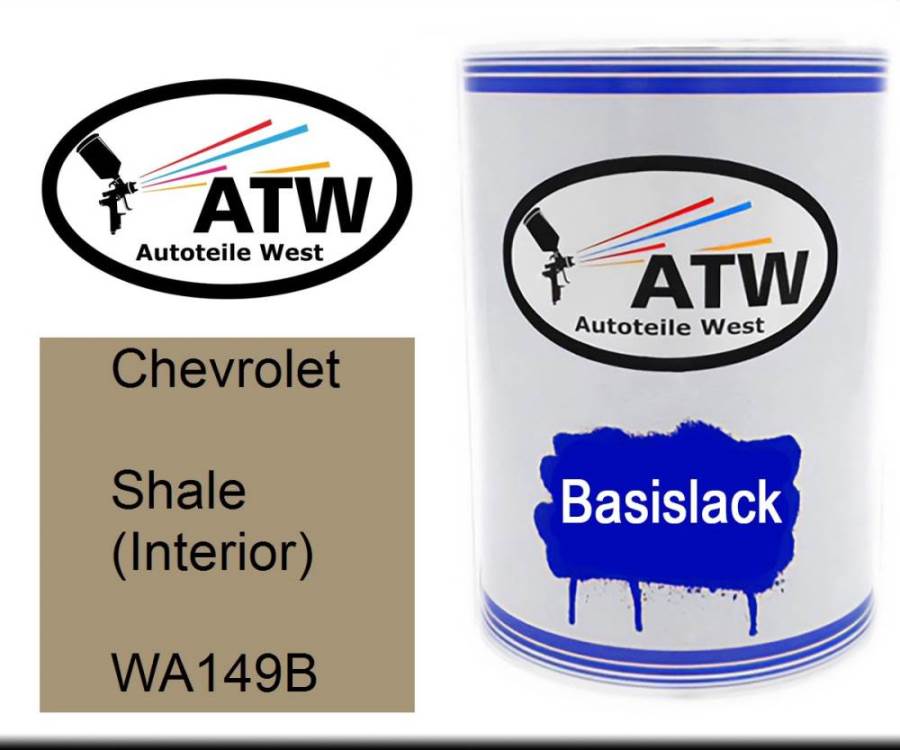 Chevrolet, Shale (Interior), WA149B: 500ml Lackdose, von ATW Autoteile West.